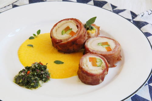 Poulet – rouleaux de bacon avec Chimichurri